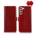 Skórzane Etui Pokrowiec FRID do Samsung Galaxy S22 5G czerwony