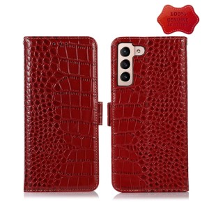 Skórzane Etui Pokrowiec FRID do Samsung Galaxy S22 5G czerwony