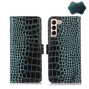 Skórzane Etui Pokrowiec FRID do Samsung Galaxy S22 5G zielony