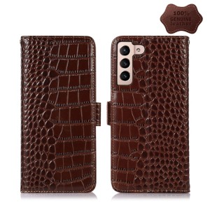 Skórzane Etui Pokrowiec FRID do Samsung Galaxy S22 5G brązowy