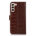 Skórzane Etui Pokrowiec FRID do Samsung Galaxy S22 5G brązowy