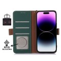 Skórzane Matowe Etui FRID do Samsung Galaxy S22+ 5G zielone