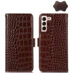 Skórzane Etui Pokrowiec FRID do Samsung Galaxy S23 5G brązowy