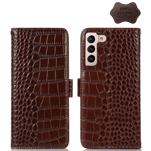 Skórzane Etui Pokrowiec FRID do Samsung Galaxy S23 5G brązowy