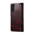 Denior Skórzane Etui Pokrowiec do Samsung Galaxy S23 5G bordowe