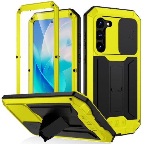 R-JUST Pancerne Etui Antywstrząsowe do Samsung Galaxy S23 5G żółte