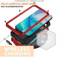 R-JUST Pancerne Etui Antywstrząsowe do Samsung Galaxy S23 5G czerwone