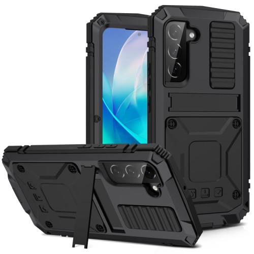 R-JUST Mocne Pancerne Etui Antywstrząsowe do Samsung Galaxy S23 5G czarne