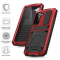 R-JUST Mocne Pancerne Etui Antywstrząsowe do Samsung Galaxy S23 5G czerwone