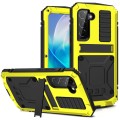 R-JUST Mocne Pancerne Etui Antywstrząsowe do Samsung Galaxy S23 5G żółte
