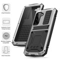 R-JUST Mocne Pancerne Etui Antywstrząsowe do Samsung Galaxy S23 5G srebrne