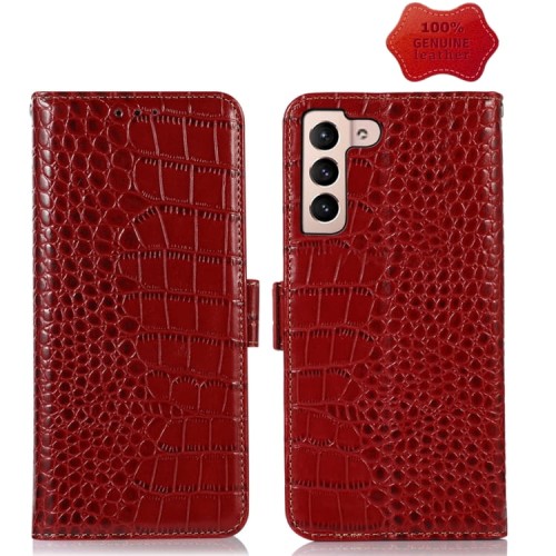 Skórzane Etui Pokrowiec FRID do Samsung Galaxy S23+ 5G czerwony