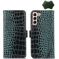 Skórzane Etui Pokrowiec FRID do Samsung Galaxy S23+ 5G zielony