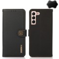 Skórzane Etui Pokrowiec KHAZNEH FRID do Samsung Galaxy S23+ 5G czarne