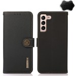 Skórzane Etui Pokrowiec KHAZNEH  FRID do Samsung Galaxy S23+ 5G czarne