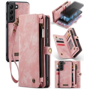 Etui Pokrowiec Portfel CASEME do Samsung Galaxy S22 5G różowy