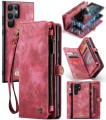 CASEME Etui Pokrowiec Portfel do Samsung Galaxy S22 Ultra 5G czerwony