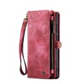 CASEME Etui Pokrowiec Portfel do Samsung Galaxy S22 Ultra 5G czerwony