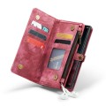 CASEME Etui Pokrowiec Portfel do Samsung Galaxy S22 Ultra 5G czerwony