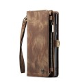 CASEME Etui Pokrowiec Portfel do Samsung Galaxy S22 Ultra 5G brązowy