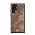 CASEME Etui Pokrowiec Portfel do Samsung Galaxy S22 Ultra 5G brązowy