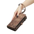 CASEME Etui Pokrowiec Portfel do Samsung Galaxy S22 Ultra 5G brązowy