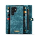 CASEME Etui Pokrowiec Portfel do Samsung Galaxy S22 Ultra 5G zielony