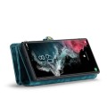 CASEME Etui Pokrowiec Portfel do Samsung Galaxy S22 Ultra 5G zielony