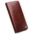 QIALINO Eleganckie Skórzane Etui do Samsung Galaxy S22+ 5G brązowe
