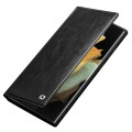 QIALINO Eleganckie Skórzane Etui do Samsung Galaxy S22 Ultra 5G czarne