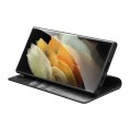 QIALINO Eleganckie Skórzane Etui do Samsung Galaxy S22 Ultra 5G czarne
