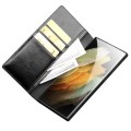 QIALINO Eleganckie Skórzane Etui do Samsung Galaxy S22 Ultra 5G czarne