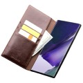 QIALINO Eleganckie Skórzane Etui do Samsung Galaxy Note 20 brązowe