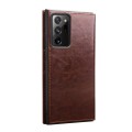 QIALINO Eleganckie Skórzane Etui do Samsung Galaxy Note 20 Ultra brązowe