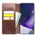 QIALINO Eleganckie Skórzane Etui do Samsung Galaxy Note 20 Ultra brązowe