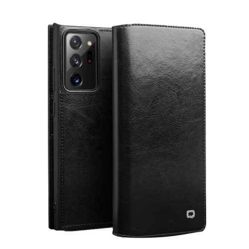 QIALINO Eleganckie Skórzane Etui do Samsung Galaxy Note 20 Ultra czarne