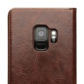 Qialino Skórzany Pokrowiec Samsung Galaxy S9 brązowy