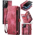 CASEME Etui Pokrowiec Portfel do Samsung Galaxy Note20 Ultra czerwony