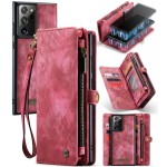 CASEME Etui Pokrowiec Portfel do Samsung Galaxy Note20 Ultra czerwony