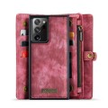 CASEME Etui Pokrowiec Portfel do Samsung Galaxy Note20 Ultra czerwony