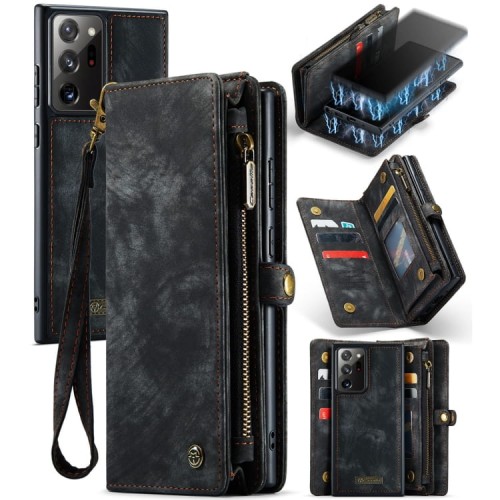 CASEME Etui Pokrowiec Portfel do Samsung Galaxy Note20 Ultra czarny