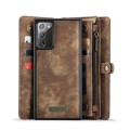 CASEME Etui Pokrowiec Portfel do Samsung Galaxy Note 20 brązowy
