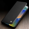QIALINO Biznesowe Skórzane Etui do iPhone 14 Pro Max czarne