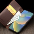 QIALINO Biznesowe Skórzane Etui do iPhone 14 Pro Max brązowe