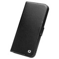 QIALINO Biznesowe Skórzane Etui do iPhone 14 Pro Max czarne