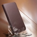 QIALINO Biznesowe Skórzane Etui do iPhone 14 Pro brązowe