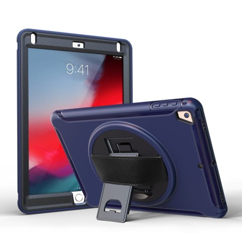 Pancerne Etui Obudowa z Uchwytem do iPad 9.7 / iPad Air 2 / iPad Pro 9.7 granatowe