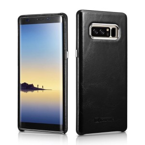 Skórzane Plecki Etui ICARER Samsung Galaxy Note 8 czarne