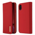 Dux Ducis Skórzane Etui Pokrowiec do iPhone XR 6.1 czerwony
