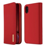 Dux Ducis Skórzane Etui Pokrowiec do iPhone XR 6.1 czerwony